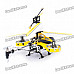 Rechargeable 4-CH R/C Helicopter w/ Gyroscope - Yellow + Black (IR Remote/6 x AA)