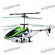 Rechargeable 3-CH R/C Helicopter w/ Gyroscope - Green + Black (IR Remote/6 x AA)