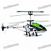 Rechargeable 3-CH R/C Helicopter w/ Gyroscope - Green + Black (IR Remote/6 x AA)