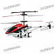 Rechargeable 3-CH R/C Helicopter w/ Gyroscope - Red + Black (IR Remote/6 x AA)