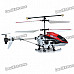 Rechargeable 3-CH R/C Helicopter w/ Gyroscope - Red + Black (IR Remote/6 x AA)