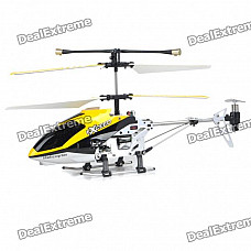 Rechargeable 3-CH R/C Helicopter w/ Gyroscope - Yellow + Black (IR Remote/6 x AA)