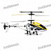 Rechargeable 3-CH R/C Helicopter w/ Gyroscope - Yellow + Black (IR Remote/6 x AA)