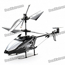 Iphone/Ipod Touch/Ipad Controlled Rechargeable 3-CH R/C I-Helicopter w/ Gyroscope - Black + Silver