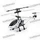 Iphone/Ipod Touch/Ipad Controlled Rechargeable 3-CH R/C I-Helicopter w/ Gyroscope - Silver + Black