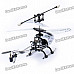 Iphone/Ipod Touch/Ipad Controlled Rechargeable 3-CH R/C I-Helicopter w/ Gyroscope - Silver + Black