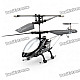 Iphone/Ipod Touch/Ipad Controlled Rechargeable 3-CH R/C I-Helicopter w/ Gyroscope - Black + Silver