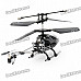 Iphone/Ipod Touch/Ipad Controlled Rechargeable 3-CH R/C I-Helicopter w/ Gyroscope - Black + Silver