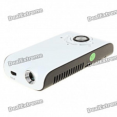 Portable Mini Home/Office Multimedia Player LCoS RGB Lens Projector with AV/TF Slot (4GB)