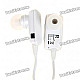 Dual Channel Bluetooth V2.1 Stereo Headset w/ Microphone - White (5-Hour Talk/180-Hour Standby)