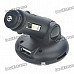 1.0" LCD Car MP3 Music Speaker FM Transmitter with USB/SD/TF Slot/Remote Controller - Silver + Black