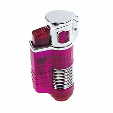 Tri-Flame Butane Jet Lighter with Color LED Display