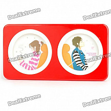 Stylish Melamine Ceramic Valentines Photo Frame - Red (89 x 89mm)