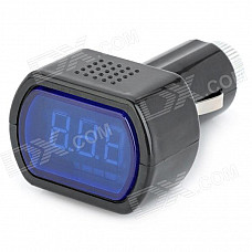 LED Display Cigarette Lighter Electric Voltage Meter for Auto Battery (DC 12/24V)