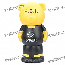 Cute Bear Toy Detachable Coin Bank - Yellow + Black