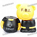 Cute Bear Toy Detachable Coin Bank - Yellow + Black