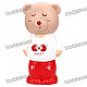 Cute Bear Toy Detachable Coin Bank - White + Red + Brown