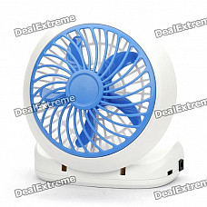 2xLR20/USB Powered Portable Cooling Fan - Blue