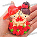 Cute Chinese Style Couple's Resin Display Toy Doll - Standing in The Flowers