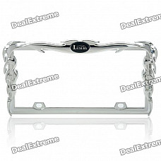 Fashion License Plate Frame - Silver