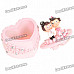 Resin Wedding Couple Jewelry Box - Pink