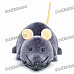 Scary R/C Simulation Plush Mouse with Remote Controller - Gray (3 x AAA/2 x AA)