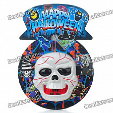 Halloween Wall-Mount Scary Skull with Voice Activated Light & Sound (3 x AA)