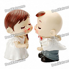 Romantic Resin Kissing Couples Toy Desktop Dolls