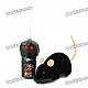 Scary R/C Simulation Plush Mouse with Remote Controller - Black (3 x AAA/2 x AA)