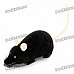 Scary R/C Simulation Plush Mouse with Remote Controller - Black (3 x AAA/2 x AA)