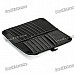 Double-Deck Auto Car Sunshade Board with CD Storage Slots/Tissue Bag - Black + White (Holds-12CD)