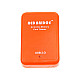 USB 2.0 All-in-One Orange Color Card Reader(Square Shape)