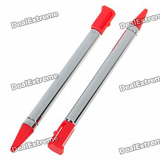 Aluminum Extendable Stylus for Nintendo 3DS - Red (2-Pack)