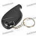 Compact 0.6" LCD Digital Tire Pressure Gauge Keychain - Black (1*CR2032)