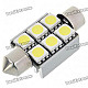 36mm 2.5W 6-SMD LED 250-Lumen 7000K White Dome Light (DC 12V)