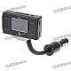 1.5" LCD MP3 Player FM Transmitter + Bluetooth Hands-Free with Steering Wheel Mount Control