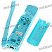 Remote with MotionPlus & Silicone Sleeve + Nunchuck Controller Set for Wii - Blue (2 x AA)