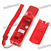 Remote with Silicone Sleeve + Nunchuck Controller Set for Wii - Red (Nude Packed / 2 x AA)