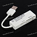 Cute Smile USB 2.0 SD/Mini SD/MS/M2/TF SDHC Card Reader - White (Max. 16GB)