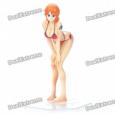 One Piece PVC Anime Figure with Display Base - Sexy Bikini Nami