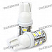 T10 0.8W 55LM 10x3020 SMD LED Car White Light Bulbs (Pair)