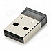 Ultra-Mini Bluetooth V2.0+EDR USB Dongle - Transparent Black + Silver