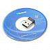 Ultra-Mini Bluetooth V2.0+EDR USB Dongle - Transparent Black + Silver