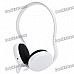 Stylish Sporty Bluetooth 2.1 Stereo Handsfree Headset - White (10-Hour Talk/10-Day Standby)
