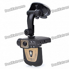 1.3MP Wide Angle Car DVR Camcorder w/ 8X Digital Zoom/8-LED Night Vision/AV-Out/SD (2.5" LCD)