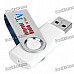 Compact USB Worldwide Internet TV/Radio/Games/MTV/Movie Player Dongle - White