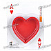 Unique Poker Suit Style Melamine Ashtray - Heart