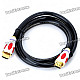 High Speed HDMI V1.4 Male to Male Connection Cable - Black (134CM-Length)