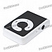 USB Rechargeable Screen-Free MP3 Player with TF Slot/3.5mm Audio Jack/Clip - Black