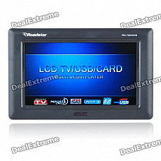 Portable 7" True Color LCD Television with SD Slot (PAL/NTSC/SECAM)